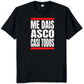 Men Me Dais Asco Casi Todos Letter Print Tshirt Men Women Casual Loose Streetwear Round Neck Short Sleeve Top Fashion Tee Unisex