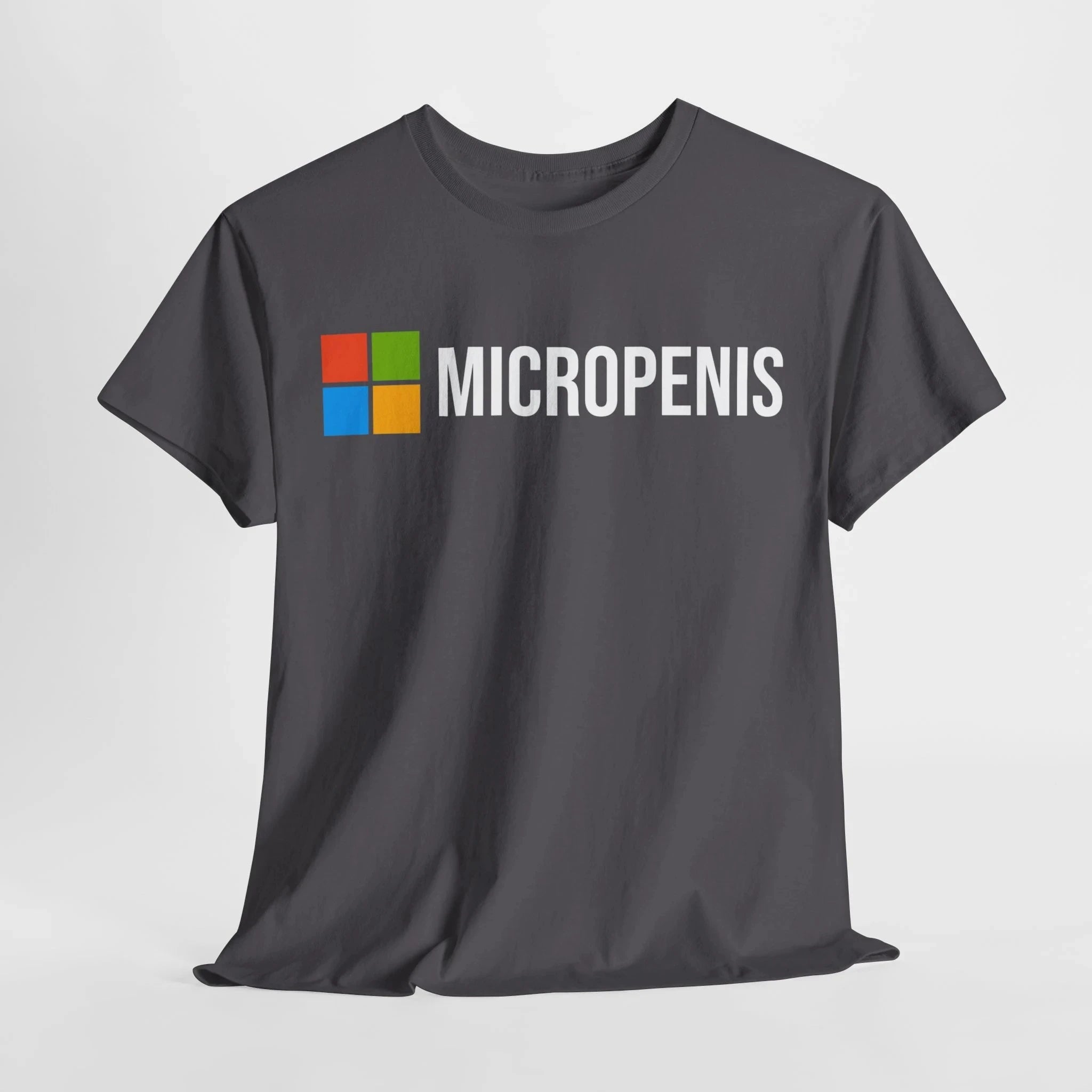 Funny Meme T-Shirt "Micropenis" - Microsoft Parody, Humorous Geek Tee Summer Men's and Women's Loose and Breathable T-shirt Top