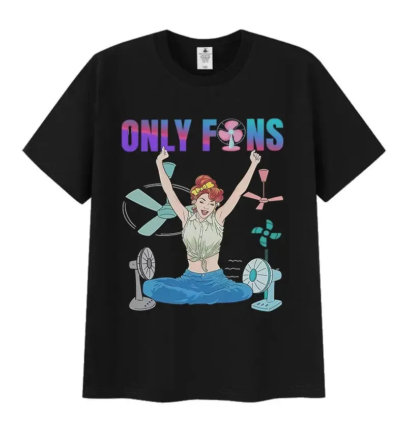 S-5XL Funny Only Fans Meme T-Shirt Men Women Summer Cozy Short Sleeve T-Shirts Retro O-Neck Clothing High Quality TShirt Tops