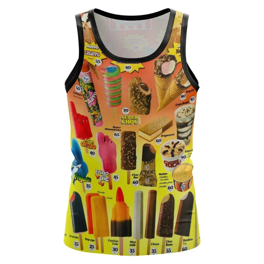 Ice Cream Graphic T Shirt for Men Clothing Fashion 3D Print Ice-cream T-shirt Pop Summer Short Sleeve Funny Kids Tops Tee Shirts