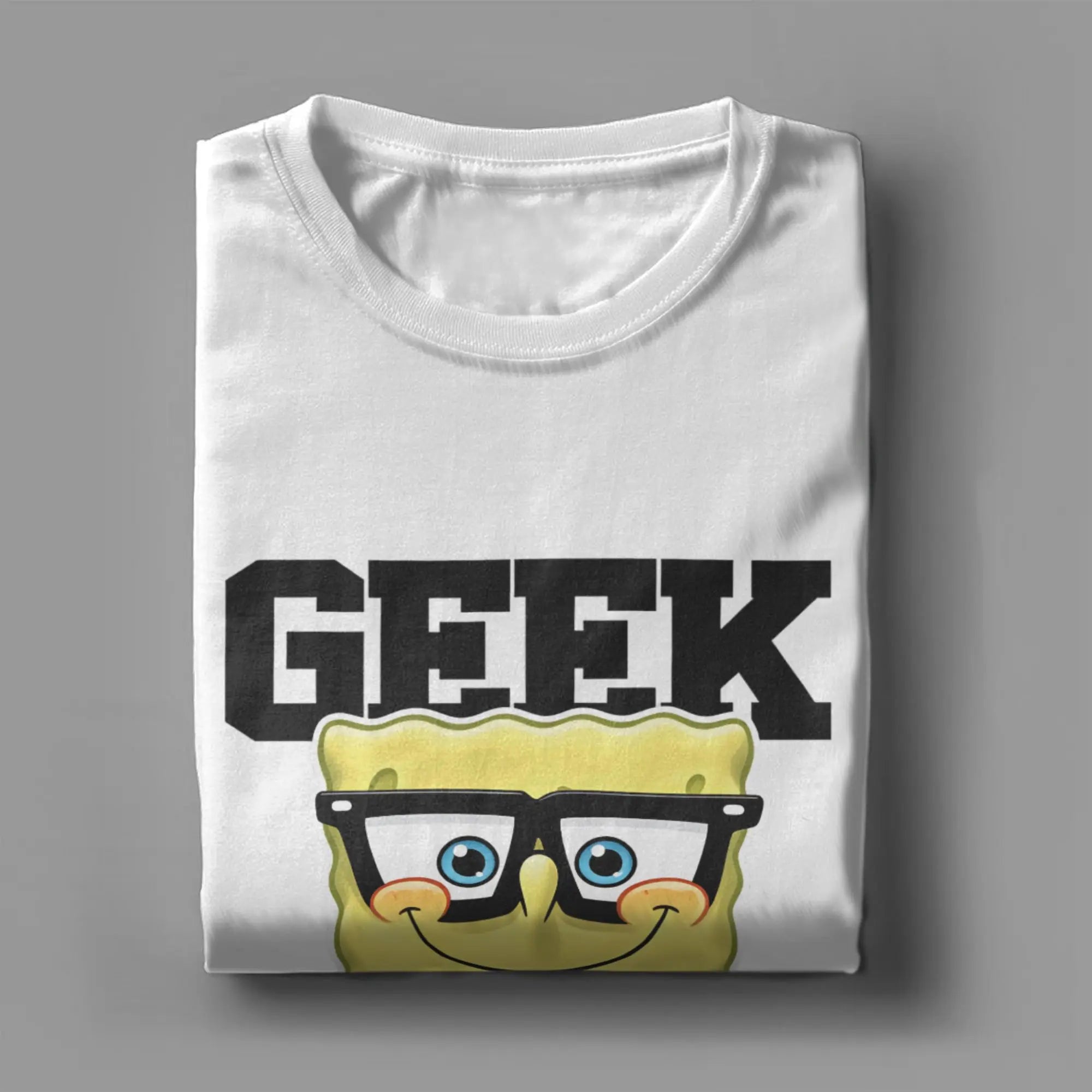 Novelty Spongebobs T-Shirt Men Crew Neck Cotton T Shirts  Short Sleeve Tees Gift Clothing
