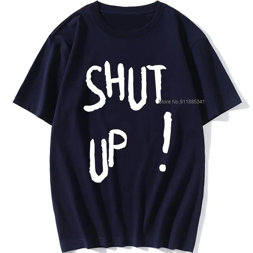 Kpop Kim Tae Hyung T Shirt SHUT UP Letter Printed TShirt Hip Hop Streetwear K-Pop Harajuku Karea Fashion Summer Cotton Top Tee