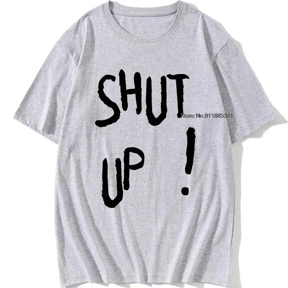 Kpop Kim Tae Hyung T Shirt SHUT UP Letter Printed TShirt Hip Hop Streetwear K-Pop Harajuku Karea Fashion Summer Cotton Top Tee