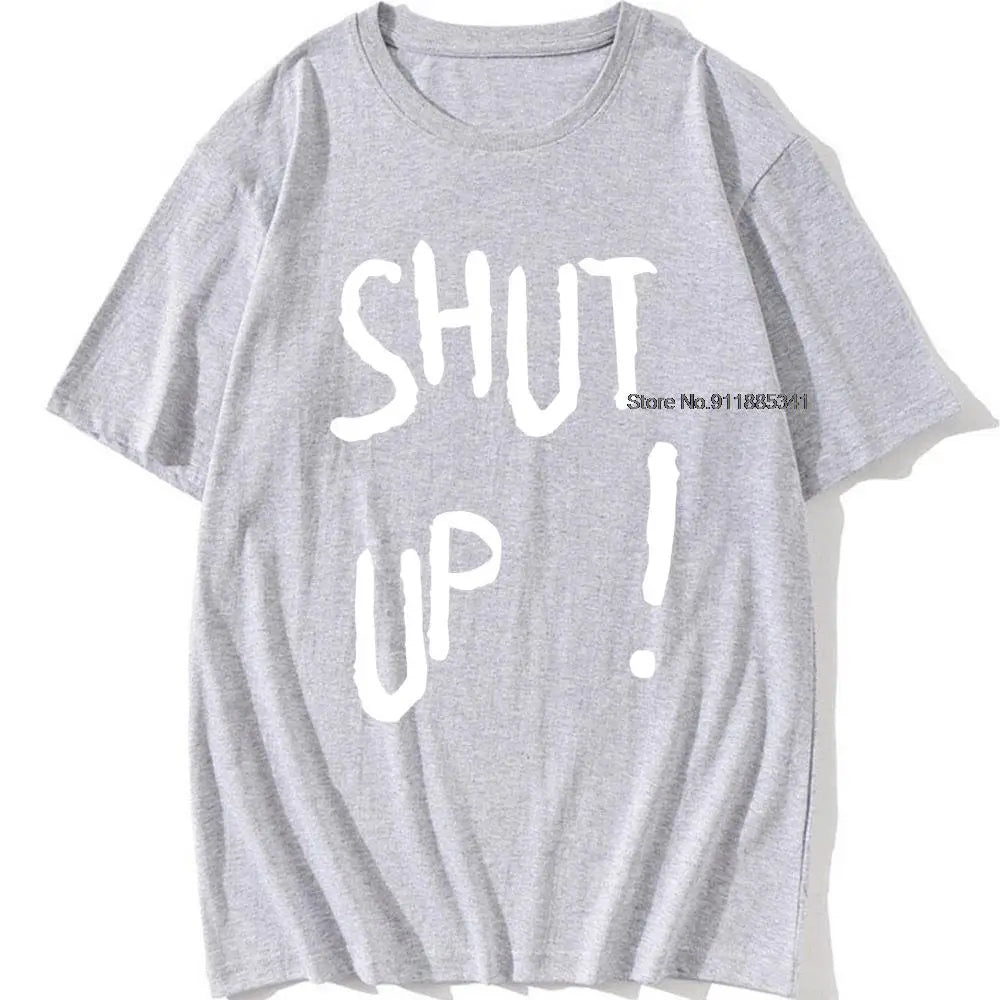 Kpop Kim Tae Hyung T Shirt SHUT UP Letter Printed TShirt Hip Hop Streetwear K-Pop Harajuku Karea Fashion Summer Cotton Top Tee