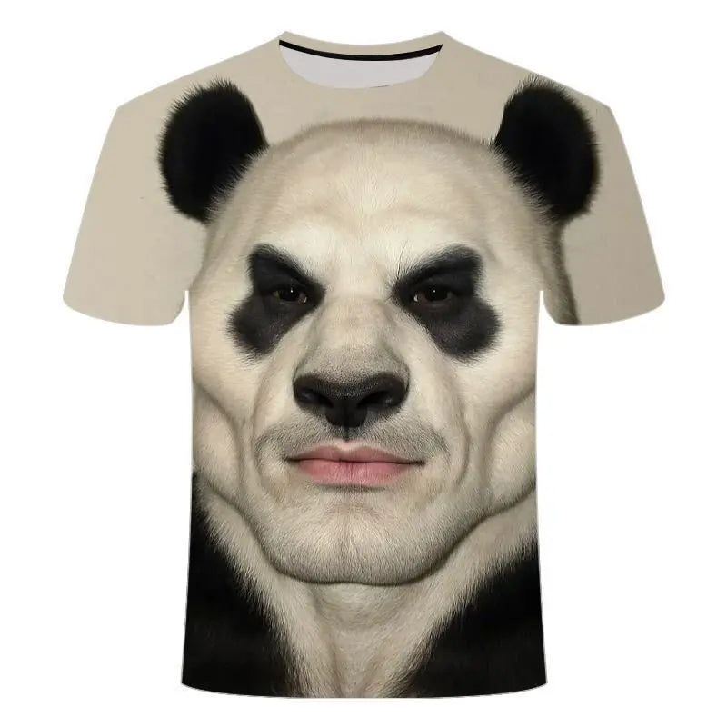 Funny Meme Monkey 3D Printed T Shirt Teens Summer Casual Round Neck Short Sleeve Tee Humor Animals Graphic Streetwear Tops