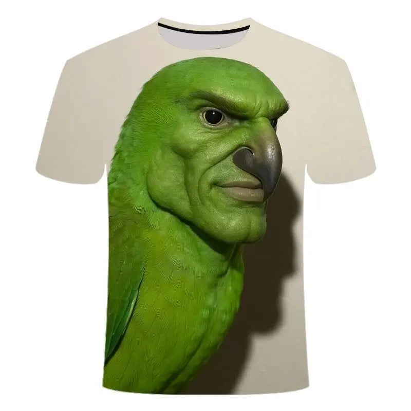Funny Meme Monkey 3D Printed T Shirt Teens Summer Casual Round Neck Short Sleeve Tee Humor Animals Graphic Streetwear Tops