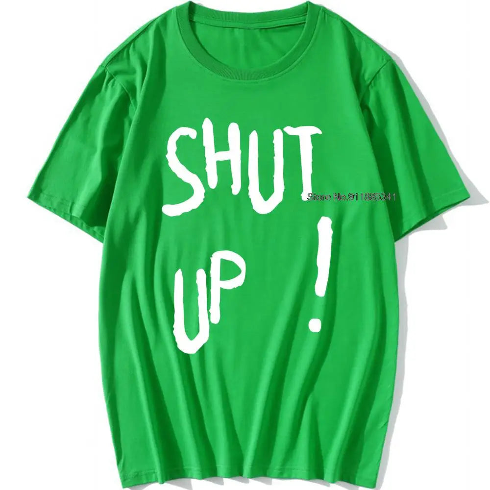 Kpop Kim Tae Hyung T Shirt SHUT UP Letter Printed TShirt Hip Hop Streetwear K-Pop Harajuku Karea Fashion Summer Cotton Top Tee