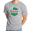 Castrol T Shirt Men's Pure Cotton Funny T-Shirts Round Neck Motor Oil Tee Shirt Short Sleeve Tops Gift Idea