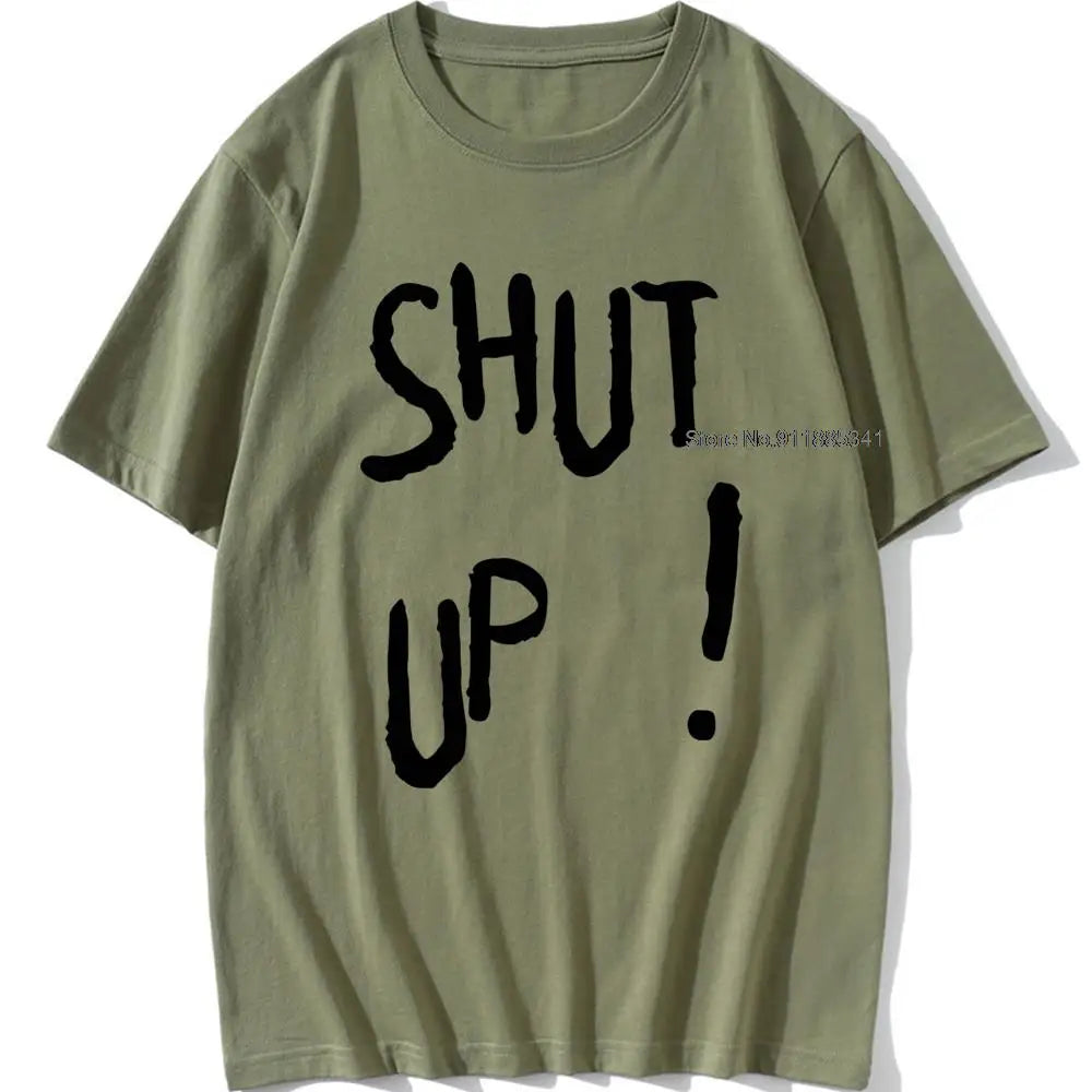 Kpop Kim Tae Hyung T Shirt SHUT UP Letter Printed TShirt Hip Hop Streetwear K-Pop Harajuku Karea Fashion Summer Cotton Top Tee