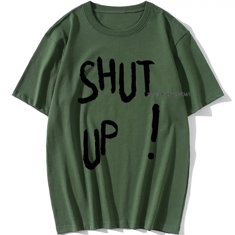 Kpop Kim Tae Hyung T Shirt SHUT UP Letter Printed TShirt Hip Hop Streetwear K-Pop Harajuku Karea Fashion Summer Cotton Top Tee