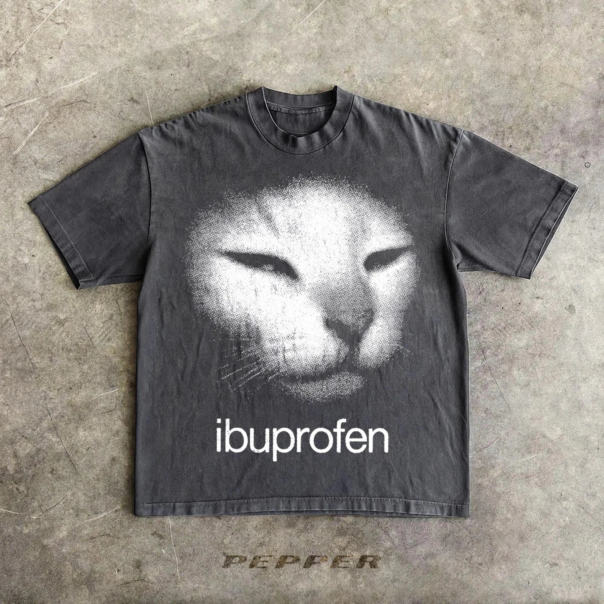 I need Ibuprofen Funny Vintage Graphic Cat T-shirt Meme Shirt Silly Kitten Tshirt Gift Shirts Ironic Tees Gift for Her Him