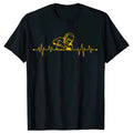 Funny Welding Heartbeat Welder Metal Graphic T-shirts Men Women's Fashion Casual Tshirt Cotton Loose Oversized T Shirt