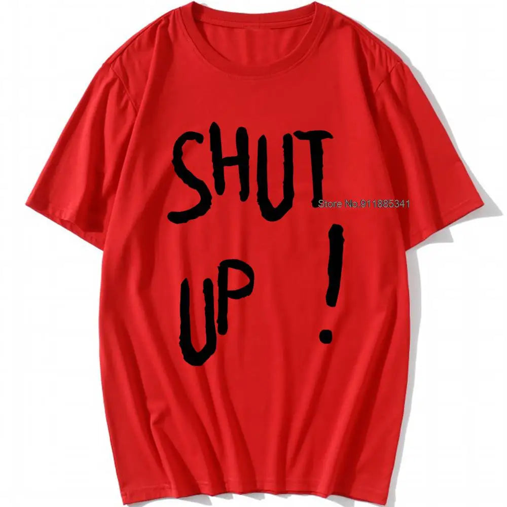 Kpop Kim Tae Hyung T Shirt SHUT UP Letter Printed TShirt Hip Hop Streetwear K-Pop Harajuku Karea Fashion Summer Cotton Top Tee