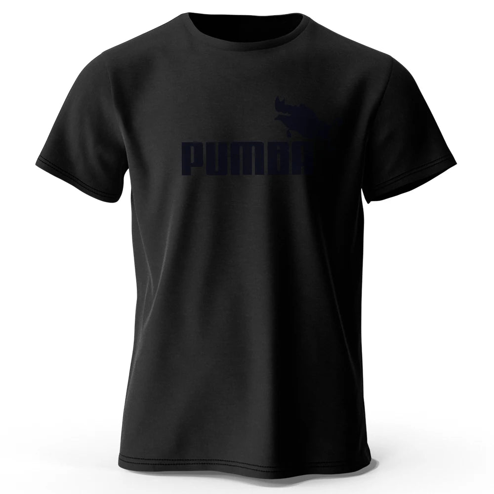 Joke The Pumba Printed Men's T-Shirt 100% Cotton Oversized Funny Graphic Tees for Men Summer Tops