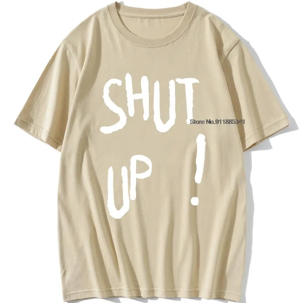 Kpop Kim Tae Hyung T Shirt SHUT UP Letter Printed TShirt Hip Hop Streetwear K-Pop Harajuku Karea Fashion Summer Cotton Top Tee
