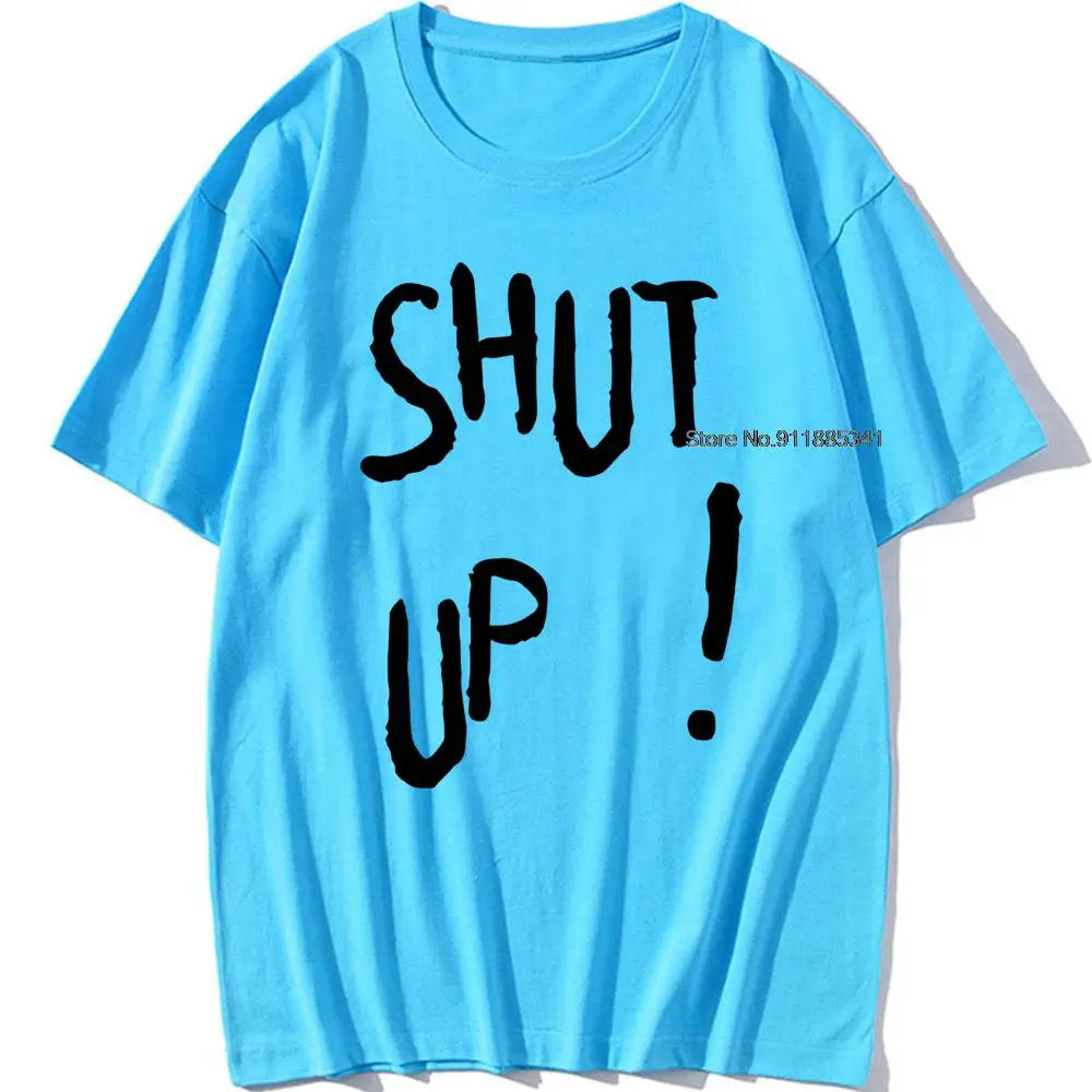 Kpop Kim Tae Hyung T Shirt SHUT UP Letter Printed TShirt Hip Hop Streetwear K-Pop Harajuku Karea Fashion Summer Cotton Top Tee