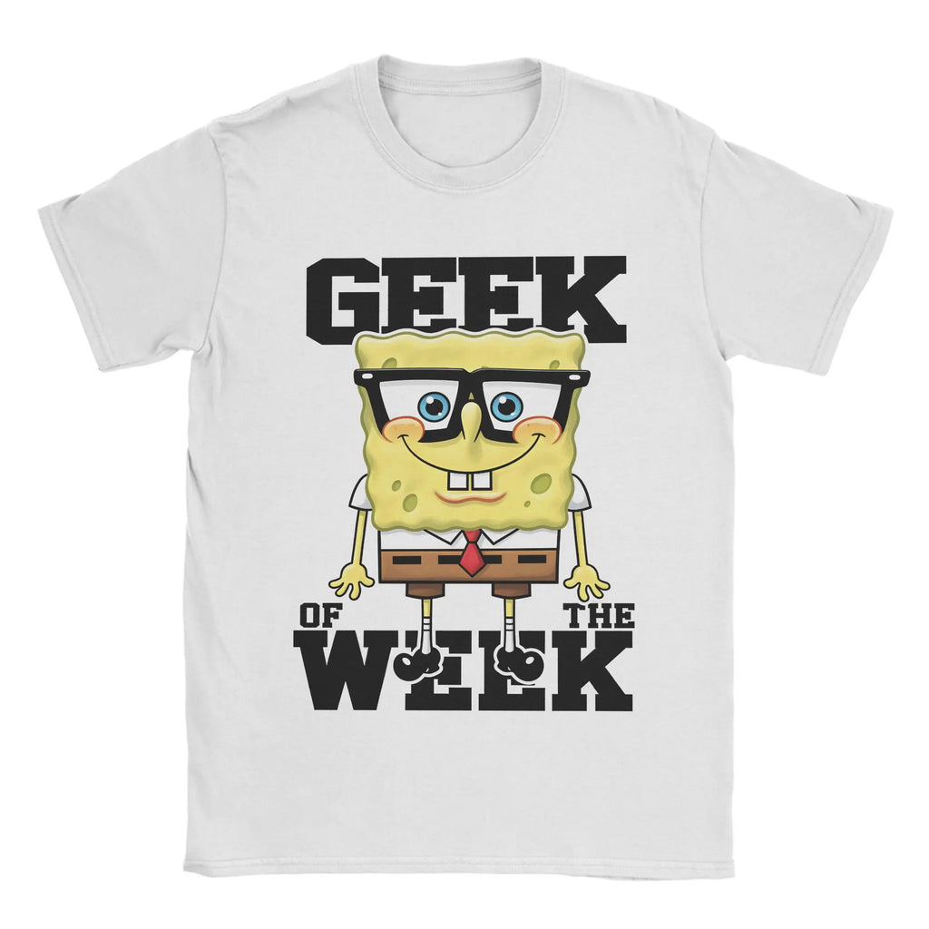 Novelty Spongebobs T-Shirt Men Crew Neck Cotton T Shirts  Short Sleeve Tees Gift Clothing