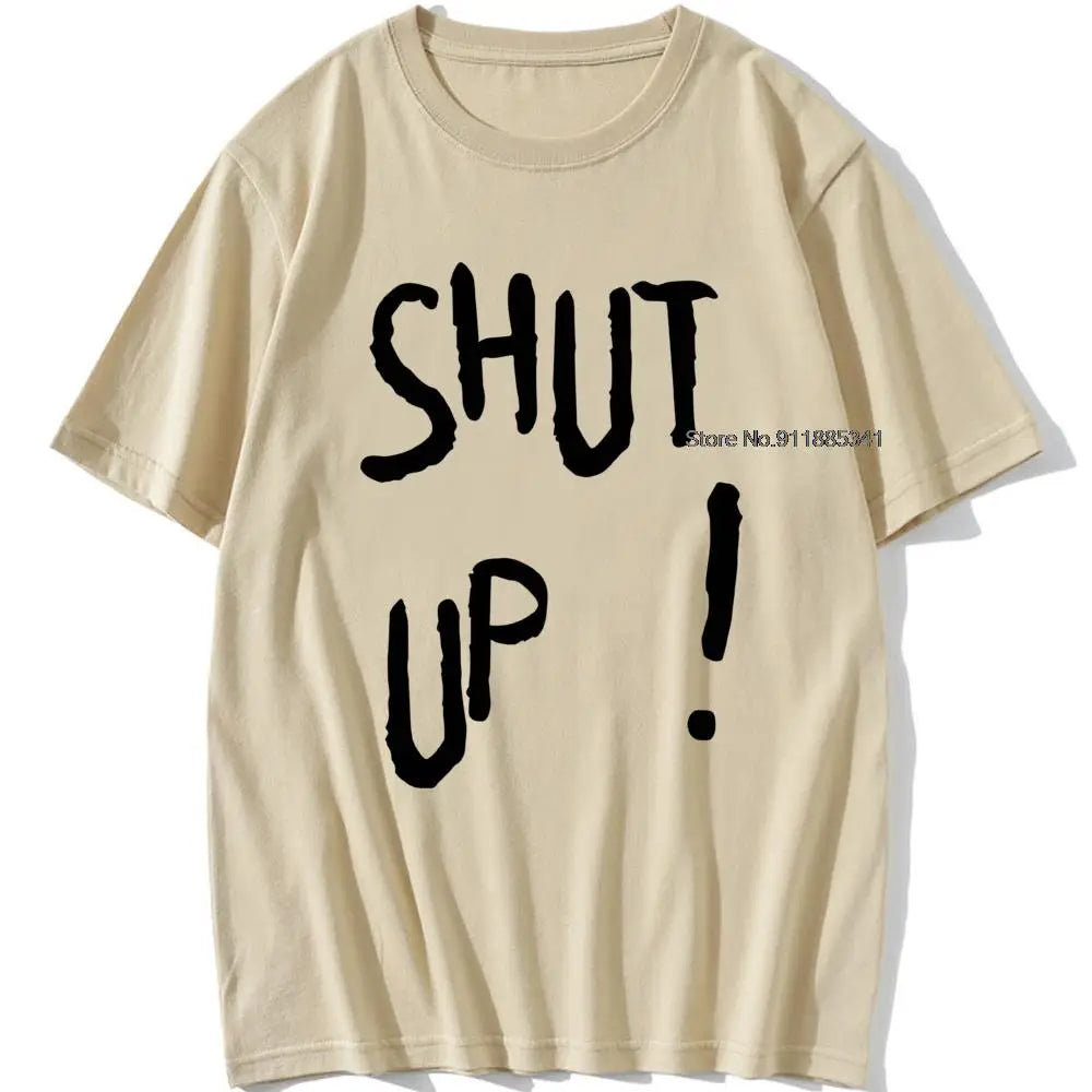 Kpop Kim Tae Hyung T Shirt SHUT UP Letter Printed TShirt Hip Hop Streetwear K-Pop Harajuku Karea Fashion Summer Cotton Top Tee