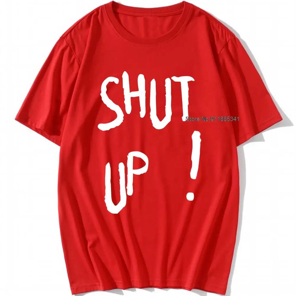 Kpop Kim Tae Hyung T Shirt SHUT UP Letter Printed TShirt Hip Hop Streetwear K-Pop Harajuku Karea Fashion Summer Cotton Top Tee