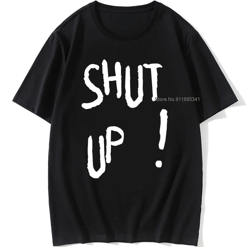 Kpop Kim Tae Hyung T Shirt SHUT UP Letter Printed TShirt Hip Hop Streetwear K-Pop Harajuku Karea Fashion Summer Cotton Top Tee
