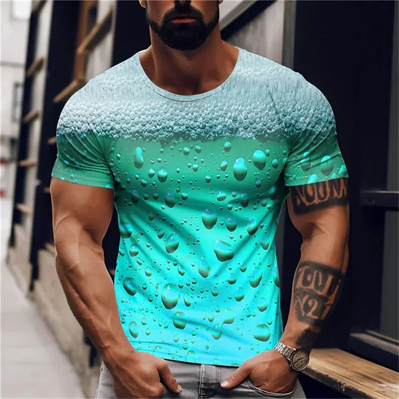 Beer 3D Printed T Shirt For Men Funny Casual Summer T-Shirts Streetwear Baggy Comfortable Top Men'S Clothing Tees