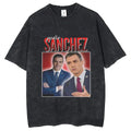 Pedro Sanchez Vintage Washed cotton t-shirt teen Classic Pop Culture kawaii korean clothes shirt Grunge anime Y2k graphic 80s