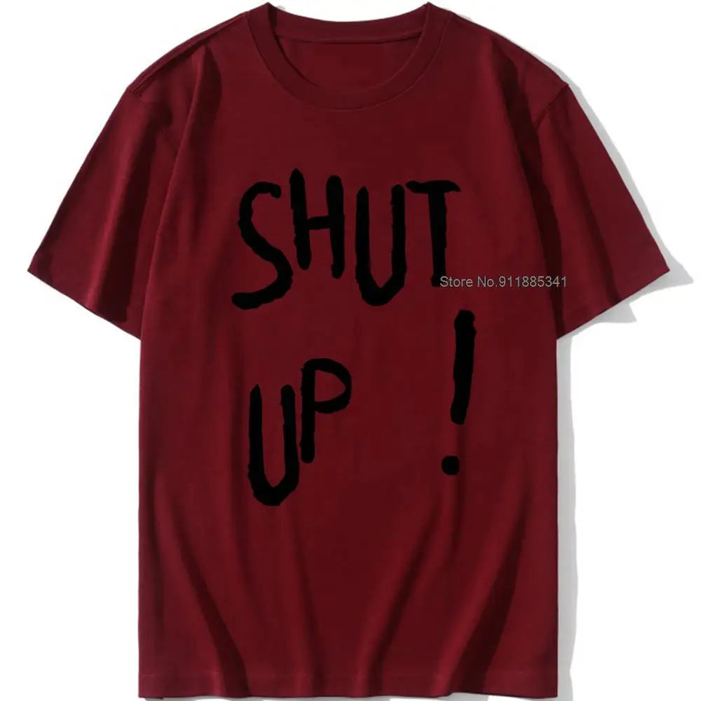 Kpop Kim Tae Hyung T Shirt SHUT UP Letter Printed TShirt Hip Hop Streetwear K-Pop Harajuku Karea Fashion Summer Cotton Top Tee