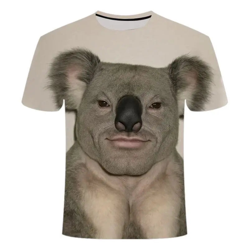 Funny Meme Monkey 3D Printed T Shirt Teens Summer Casual Round Neck Short Sleeve Tee Humor Animals Graphic Streetwear Tops