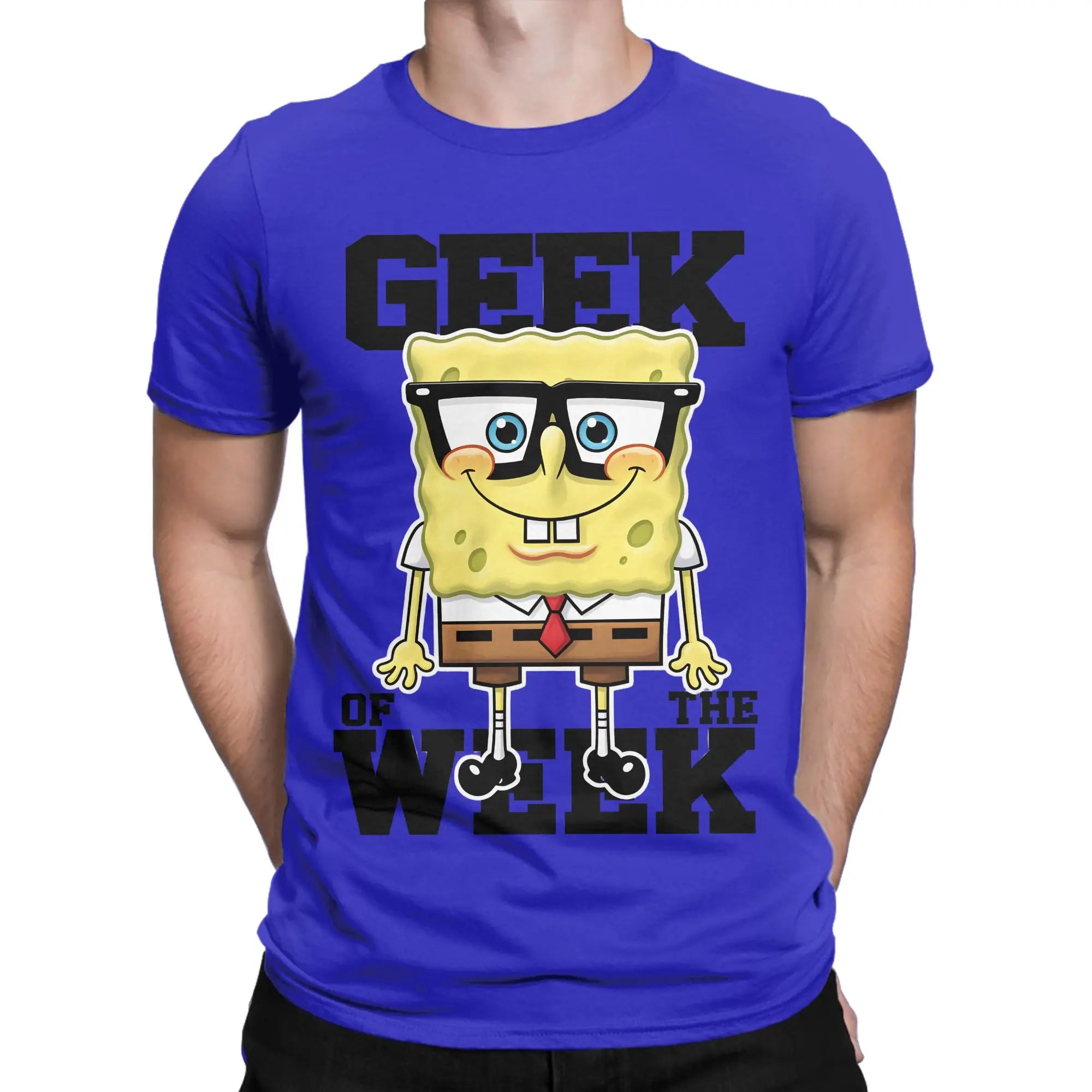 Novelty Spongebobs T-Shirt Men Crew Neck Cotton T Shirts  Short Sleeve Tees Gift Clothing
