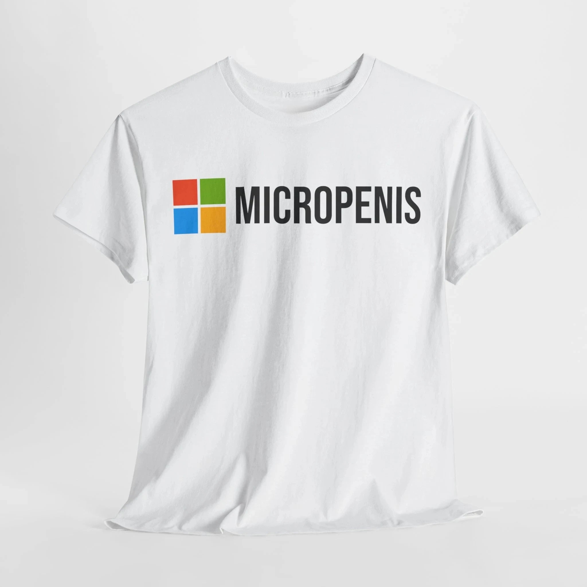 Funny Meme T-Shirt "Micropenis" - Microsoft Parody, Humorous Geek Tee Summer Men's and Women's Loose and Breathable T-shirt Top