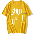 Kpop Kim Tae Hyung T Shirt SHUT UP Letter Printed TShirt Hip Hop Streetwear K-Pop Harajuku Karea Fashion Summer Cotton Top Tee