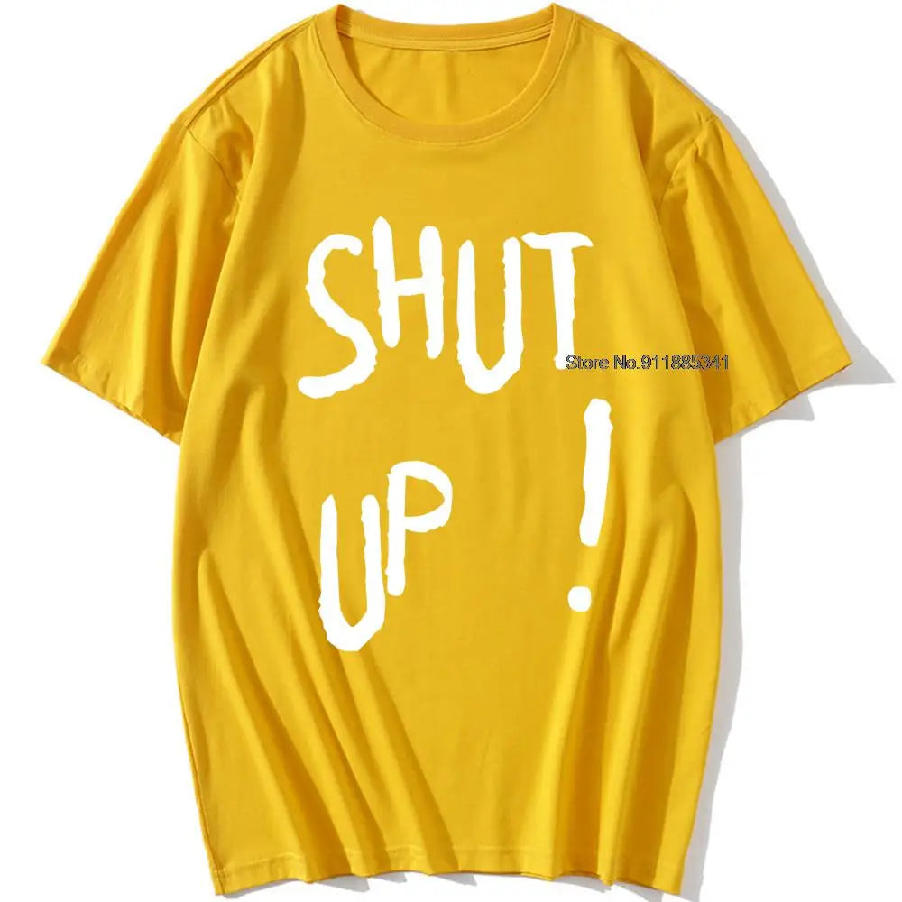 Kpop Kim Tae Hyung T Shirt SHUT UP Letter Printed TShirt Hip Hop Streetwear K-Pop Harajuku Karea Fashion Summer Cotton Top Tee