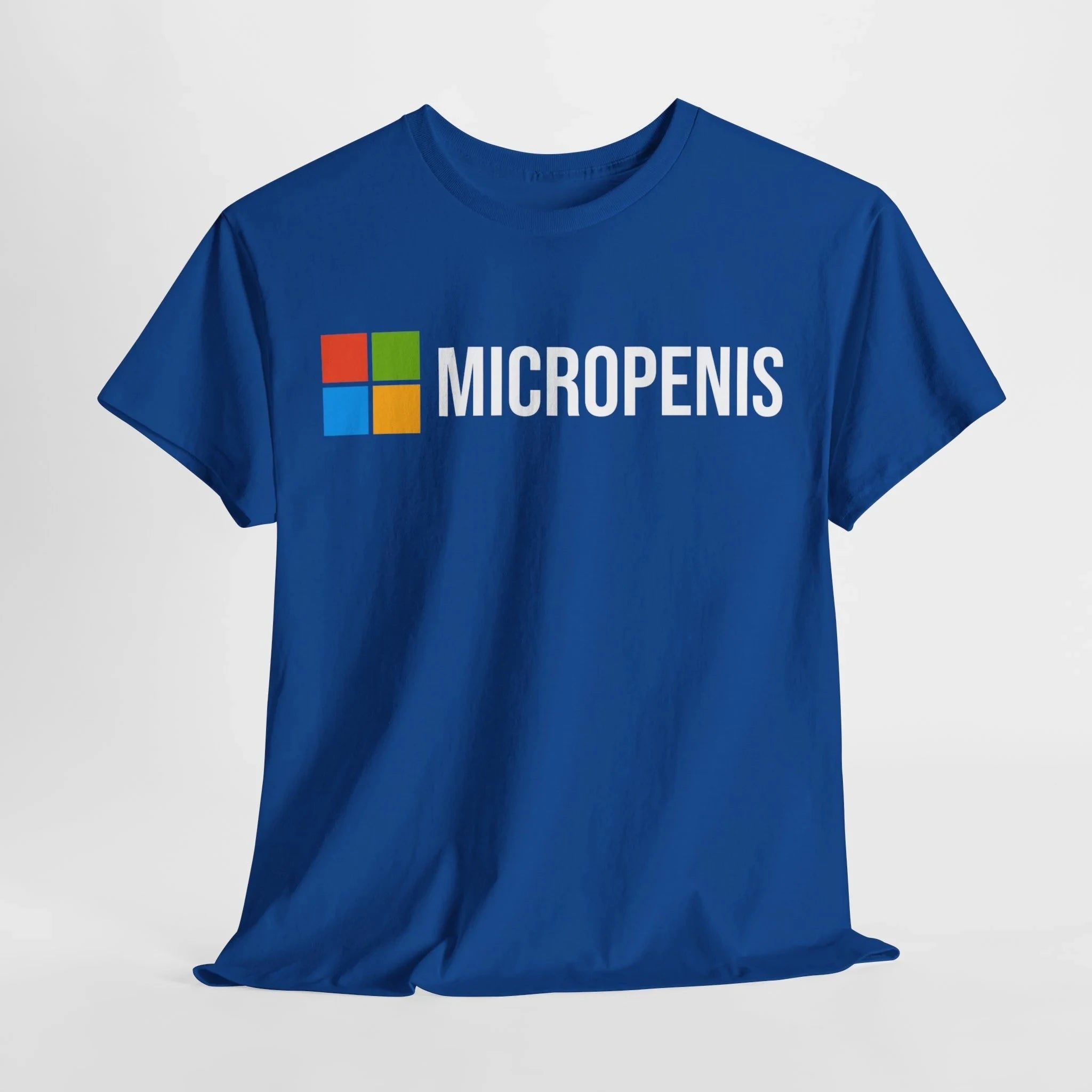 Funny Meme T-Shirt "Micropenis" - Microsoft Parody, Humorous Geek Tee Summer Men's and Women's Loose and Breathable T-shirt Top