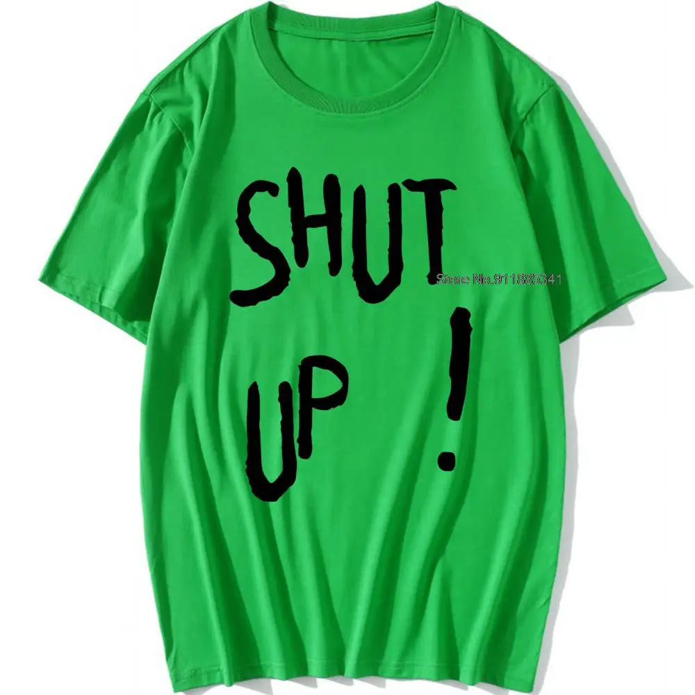 Kpop Kim Tae Hyung T Shirt SHUT UP Letter Printed TShirt Hip Hop Streetwear K-Pop Harajuku Karea Fashion Summer Cotton Top Tee