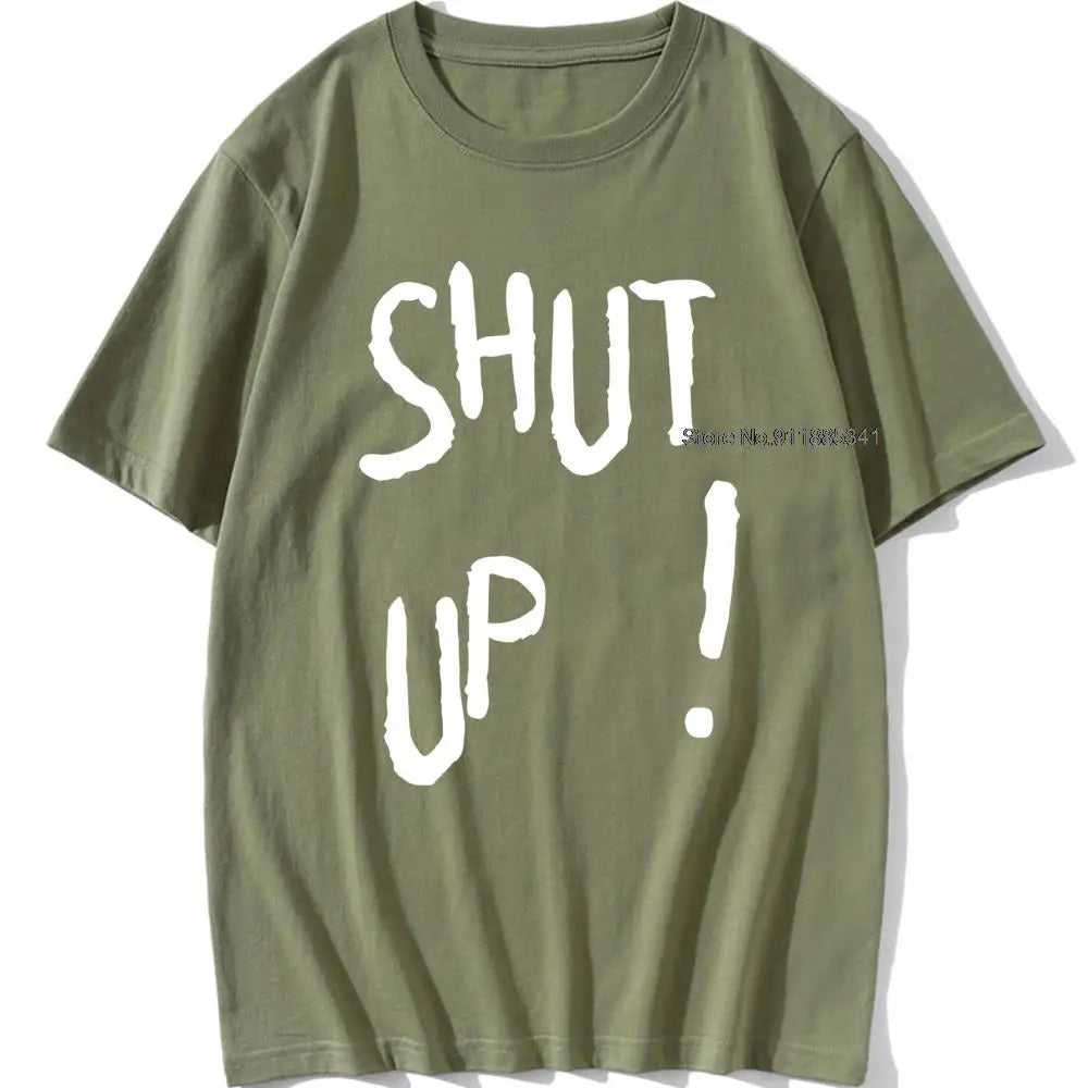 Kpop Kim Tae Hyung T Shirt SHUT UP Letter Printed TShirt Hip Hop Streetwear K-Pop Harajuku Karea Fashion Summer Cotton Top Tee