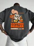 Summer fashion men's cartoon letter print comfortable and breathable round neck T-shirt outdoor casual top